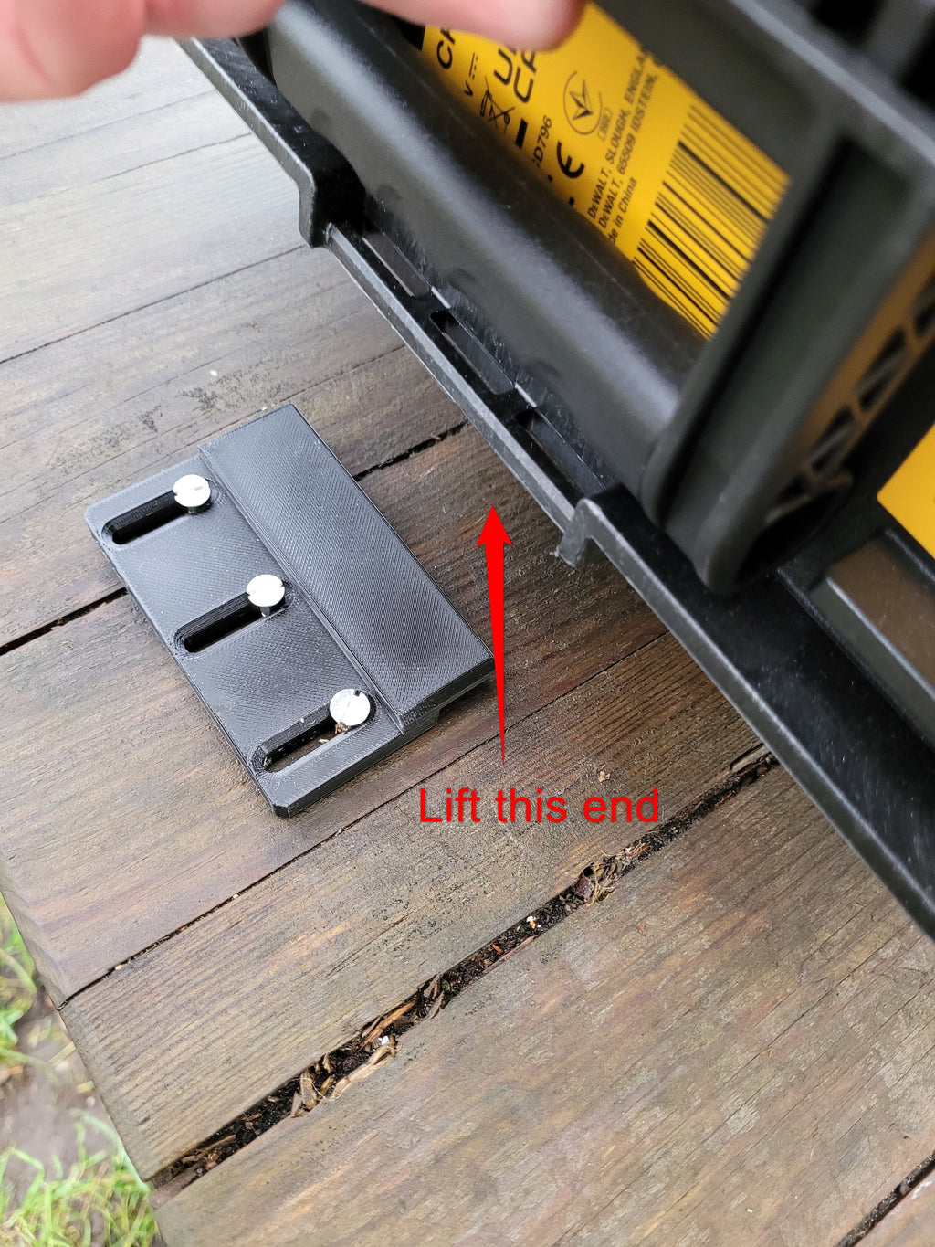 Holder mount for Dewalt Toughsystem