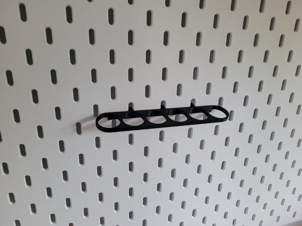 Paint Tube Holder for IKEA Skådis Pegboard – Holds 6 x 18ml Bottles | Vallejo Compatible Organizer for Hobby Paints & Miniatures