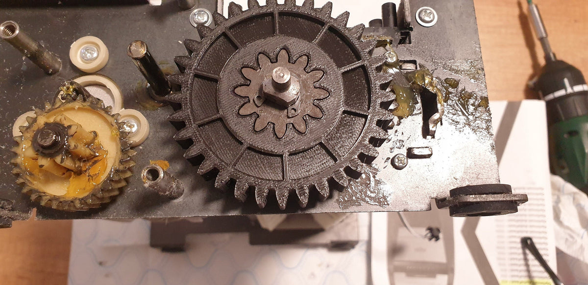 Rexel optimum autofeed+ 45x 50x shredder gear with metal gear socket