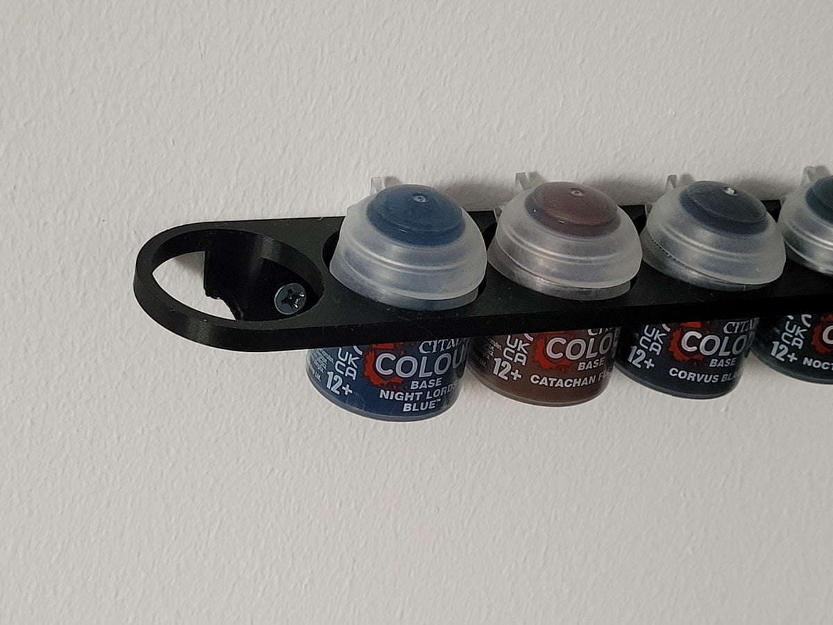 Paint Tube Holder for walls – Fits 5 x 13ml Bottles | Citadel Compatible Organizer for Hobby & Miniature Paints