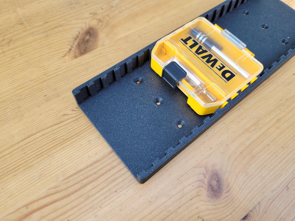 Wall mount for Dewalt Toughcase inserts