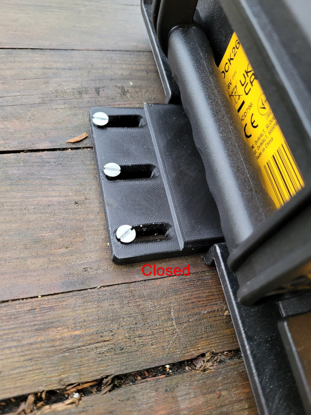 Double holder mount for Dewalt Toughsystem 1.0 and 2.0 (1 set)