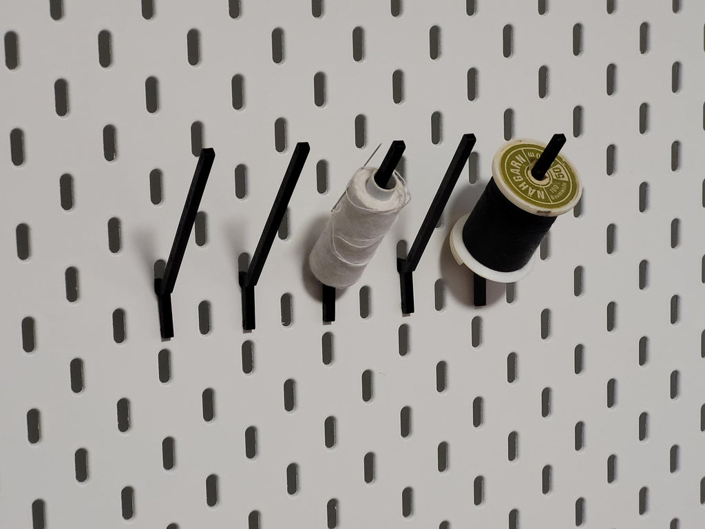 Thread & Yarn Holder for IKEA Skådis Pegboard | Craft Room Storage Organizer