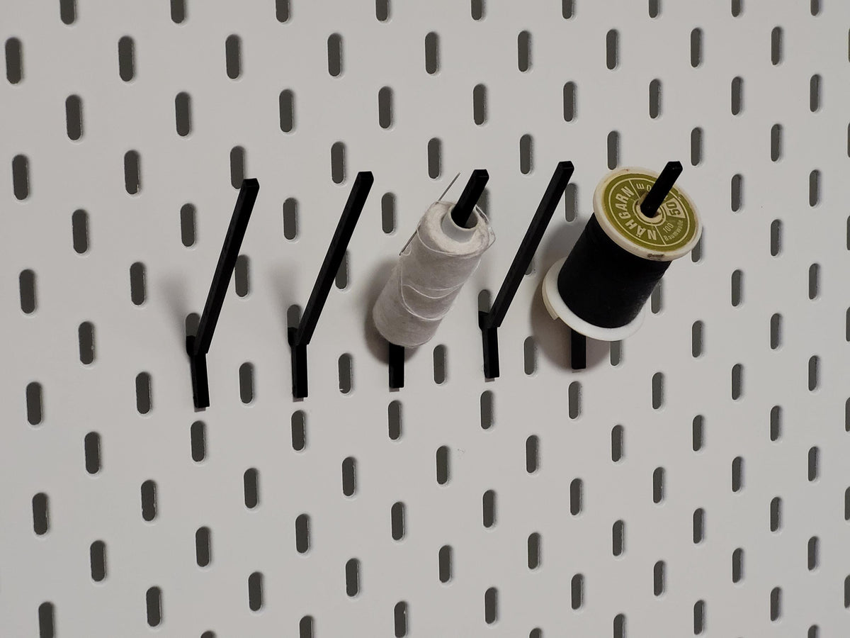 Thread & Yarn Holder for IKEA Skådis Pegboard | Craft Room Storage Organizer